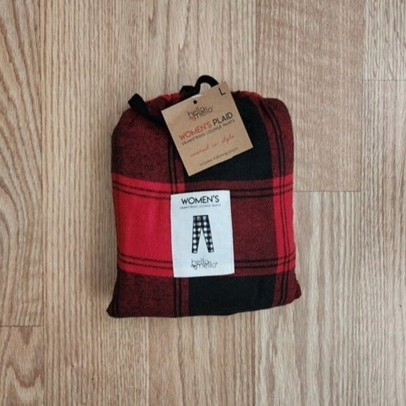Hello Mello NWT Red Flannel Lounge Pants - Picture 1 of 5